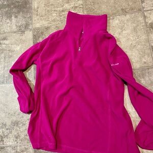 Columbia Fuchsia Quarter-Zip Fleece